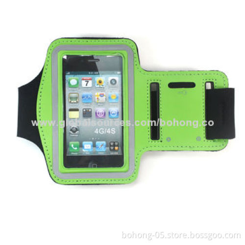 Armbands for iPhone 5, made of neoprene and PVC, various colors available